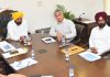 BHAGWANT MANN DIRECTS ACS WATER RESOURCES TO ENSURE COMPLETION OF CLEANING AND FLOOD PROTECTION WORKS WELL BEFORE ENSUING MONSOON SEASON
