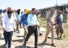 डिप्टी कमिशनर ने गिद्दड़पिंडी में रेलवे पुल का किया दौरा