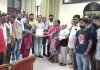 आऊटसोर्स सफाई कर्मियों ने मांगों संबंधी निगरान इंजीनियर को सौंपा मांग पत्र