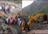 बादल फटने से तबाही, ट्रक मलबे में दबा, ड्राइवर की मौत, सात दुकानें तबाह