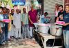 शीतला मंदिर बाजार में दुकानदारों ने निर्जला एकादशी के उपलक्ष्य में लगाई छबील
