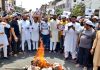 ਮੁਸਲਮ ਭਾਈਚਾਰੇ ਵੱਲੋਂ ਭਾਜਪਾ ਦੀ ਨੂਪੁਰ ਸ਼ਰਮਾ ਤੇ ਜਿੰਦਲ ਦਾ ਪੁਤਲਾ ਫੂਕ ਕੇ ਕੀਤਾ ਪਿੱਟ ਸਿਆਪਾ