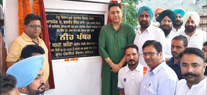 CABINET MINISTER AMAN ARORA LAYS