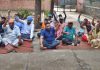 जंगलात वर्कर यूनियन व पंजाब सबोर्डिनेट सर्विस फेडरेशन का मांगों संबंधी रोष प्रदर्शन सांतवे दिन में प्रवेश