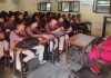 सरकारी स्कूल चौहाल मे विद्यार्थियों को वोटर कार्ड को आधार कार्ड से लिंक करने के बारे में दी गई जानकारी