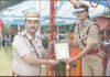 INSPECTOR RAJESH KALIA FELICITATED BY ADGP HRD SHASHI PRABHA IN PASSING OUT PARADE AT PRTC