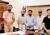 शिव सेना सर्व धर्म पार्टी ने पुलिस कमिश्नर गुरशरन सिंह संधू से ती मुलाकात