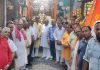 मंत्री जिम्पा की तरफ से उनके भाई एवं साथियों ने लगवाई ध्वज यात्रा में हाजिरी