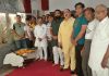 शिवसेना बाल ठाकरे ने शिव शक्ति राधे कृष्ण मंदिर में की शस्त्र पूजा