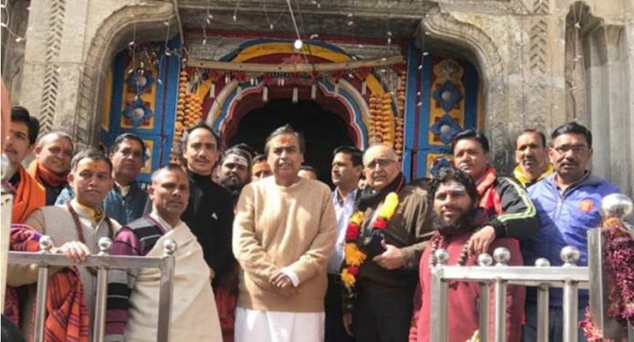 Mukesh Ambani in badrinath