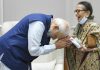 PM meets Smt Uma Suchdeva w/o Retd. Colonel HK Suchdeva