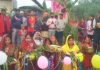 कीर्ति नगर में श्रद्धा से मनाया गया छठ पर्व, श्रद्धालुओं ने छठ मैया की पूजा की