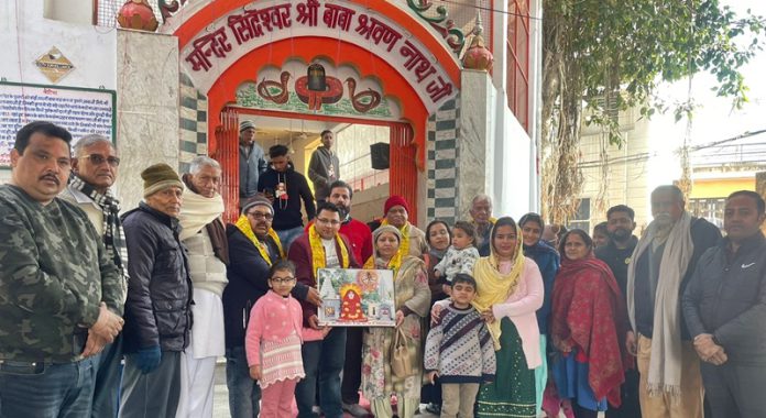 garish-kaushal-honor-at-janouri-mandir-hoshiarpur-punjab