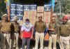 565 पेटी शराब व बीयर बरामद, आरोपी ट्रक चालक पर मामला दर्ज