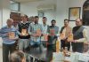 मेयर व सहायक कमिशनर ने श्री रुद्र चण्डी महायज्ञ और श्रीमद्भागवत कथा का निमंत्रण पत्र किया जारी
