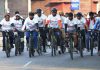 NSS WING OF GNA UNIVERSITY ORGANISED “ANTI- DRUGS CYCLE RALLY” AT HOSHIARPUR