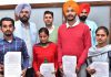 धालीवाल ने किसानी आंदोलन के दौरान शहीद हुए किसानों के पारिवारिक सदस्यों को नियुक्ति पत्र दिए