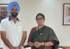 भाजपा जिलाध्यक्ष अजयवीर लालपुरा ने केंद्रीय मंत्री स्मृति ईरानी से की मुलाकात