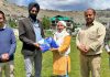 British Paints felicitated International Player from Sankoo Kargil Shahnaz Parveen