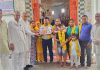 सिद्धेश्वर श्री बाबा श्रवण नाथ मंदिर कमेटी ने निर्मला देवी को किया सम्मानित