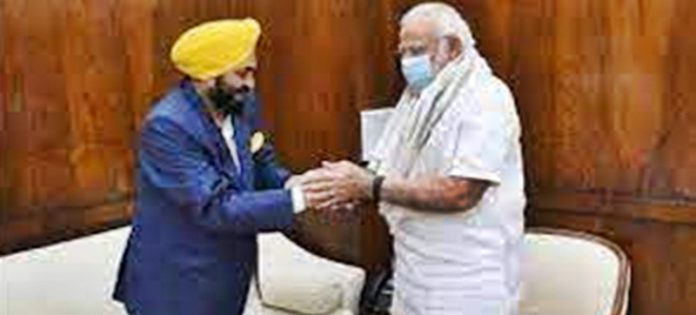 NARENDER MODI AND BHAGWANT MANN