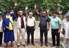 संघर्ष कमेटी ने पाकिस्तान मुर्दाबाद के नारे लगाकर किया रोष प्रदर्शन