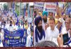होशियारपुर में बसपा का रोष प्रदर्शन, राज्यपाल के नाम अतिरिक्त जिलाधीश को सौंपा ज्ञापन