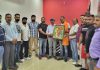 राजपूत बिरादरी ने लक्की ठाकुर का लाल चौक पर तिरंगा फहराने पर किया सम्मान