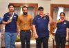 खेल मंत्री मीत हेयर द्वारा क्रिकेटर हरलीन दियोल और जूनियर विश्व कप पदक विजेता निशानेबाज़ों के साथ मुलाकात