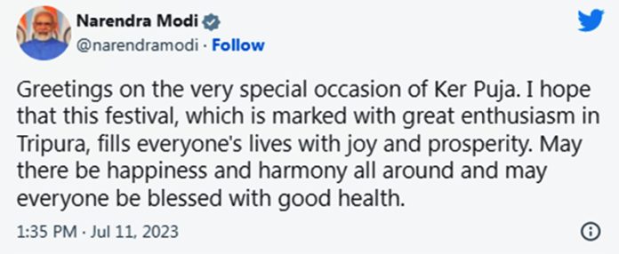 pm modi tweets
