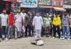 बजरंग दल हिन्दोस्तान की ओर से घंटा घर चौंक में कट्टऱपंथी मुस्लिम समुदाये का पुतला फूंक किया प्रदर्शन
