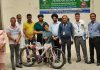 एह जन्म तुमारे लेखे संस्था बजवाड़ा द्वारा डिप्लोमा छात्रा को साइकिल भेंट