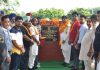 मंत्री जिंपा ने गांव जहानखेलां व नंगल शहीदां में 66.50 लाख की लागत से बनने वाले स्टेडियमों का रखा नींव पत्थर