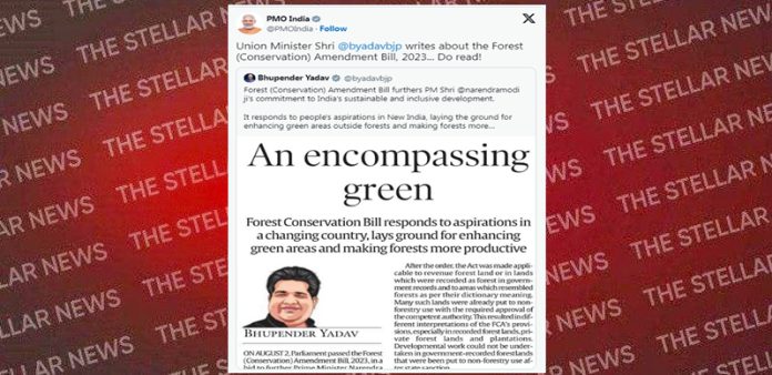 pm tweets conservation