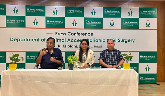 Dr AK Kriplani with 46-year-old patient