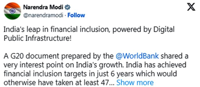 pm tweets basic infrastructure