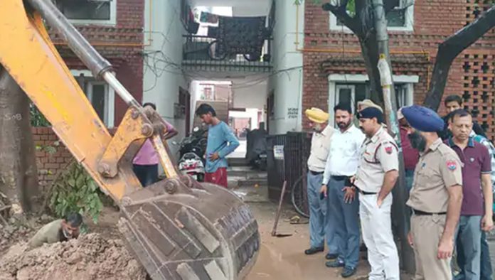 chandigarh pipeline leakage