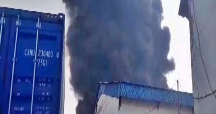 godown firing havda