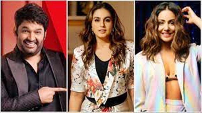kapil sharma, huma kureshi, hina khan
