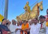 महाराणा प्रताप चौक में 101 फुट ऊंचा राष्ट्रीय ध्वज किया गया स्थापित