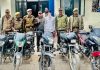 राजौरी में चोरी की गई सात मोटरसाइकिलें बरामद, नाबालिग युवक सहित दो गिरफ्तार