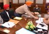 जौड़ामाजरा ने बीबीएमबी अधिकारियों से डैमों में चल रहे जल प्रोजेक्टों एवं जल भंडारण का लिया जायज़ा