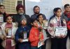 जिला सेहत ऑफिसर ने विद्यार्थियो को किया सम्मानित