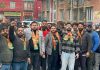 भाजयुमो कार्यकर्ताओं ने प्रधान ओहरी की अगुवाई में किया नितिन गड़करी का स्वागत
