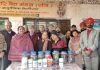 रघुनाथ मंदिर हरियाणा रोड पर मनाया गया निशुल्क डिस्पेंसरी का स्थापना दिवस
