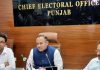 Punjab CEO’s Press Conference: Sibin C expresses commitment to ensure free and fair elections