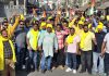 युवा जागृति मंच ने इंकलाब रैली निकालकर दी शहीदों को श्रद्धांजलि