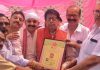 धीर कौशल जठेरों का वार्षिक मेला आयोजित, बिरादरी ने सुदर्शन धीर का किया सम्मान