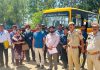 सेफ स्कूल वाहन पालिसी के अंतर्गत 22 स्कूली बसों की चैकिंग की