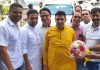 लोकसभा आबजर्वर जीतू पटवारी का होशियारपुर पहुंचने पर कांग्रेसी कार्यकर्ताओं ने किया स्वागत